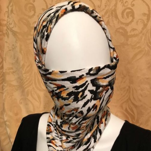 Camo Motorcyclist Neck Gaiter DuRag w/elastic main image 4
